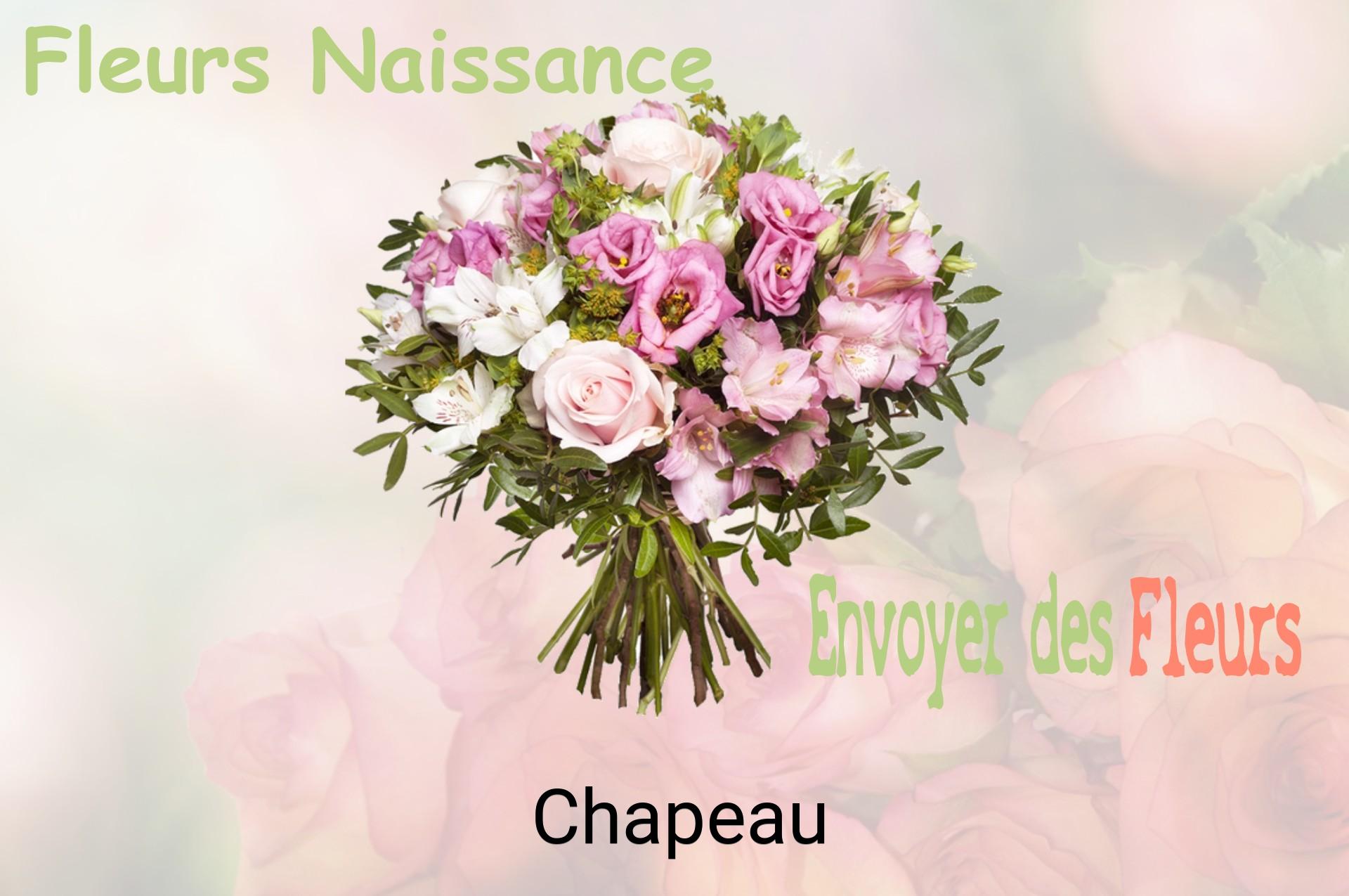Bouquet de fleurs de naissance livré à Chapeau